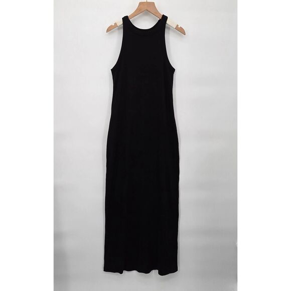 Buck Mason Dresses & Skirts - Buck Mason Ribbed Dress Women's Size Small Black Tank Maxi Sleeveless